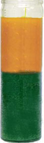 Plain-Gold-Green-Encased-Vigil-Light-Candle-at-the-Missionary-Independent-Spiritual-Church-in-Forestville-California